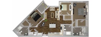 C4 Floor Plan at The Lofts at Carlsbad Village, California