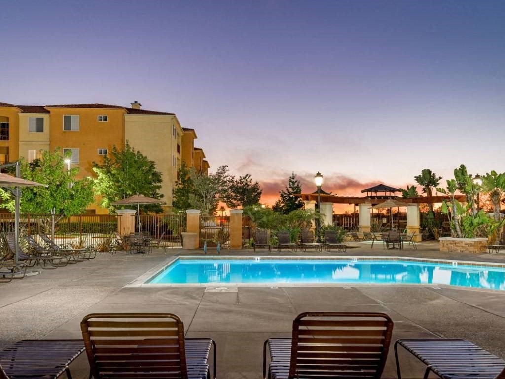Crystal Clear Swimming Pool, at Greenfield Village, San Diego, California