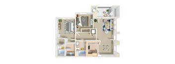 1275 sq.ft. Royale Floor Plan  at Greenfield Village, 5540 Ocean Gate Lane