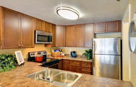 Model Apartment Kitchen at Rising Glen, California - Photo Gallery 1