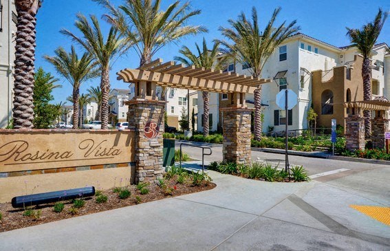 Entrance of Rosina Vista in Chula Vista, CA