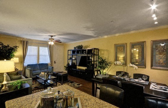 Model Living Room at Rosina Vista in Chula Vista, CA