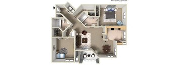 1162 sq.ft. E Floor Plan, at Missions at Sunbow Apartments, Chula Vista, CA