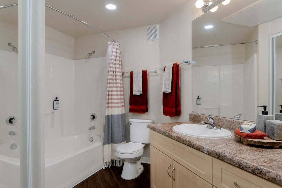 Bathroom at Missions at Sunbow Apartments, Chula Vista, California