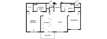 2 Bedroom | 2 Bathroom