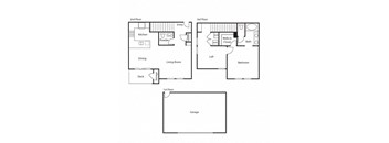 1 Bedroom 1 Bath Floor Plan at Ocean Air, California