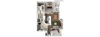 1 Bedroom, 1 Bathroom Floorplan at Avino in San Diego, CA