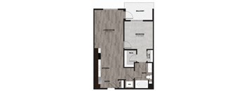 A1.2 Floorplan at Metro Mission Valley, San Diego, 92108