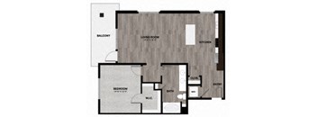 A3 Floorplan at Metro Mission Valley, California
