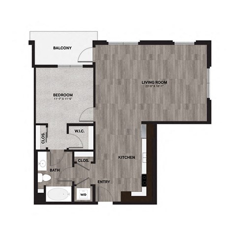 A4 Floorplan at Metro Mission Valley, California, 92108