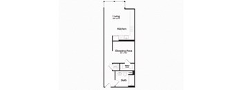 A1 Floor Plan at AV8, San Diego, CA