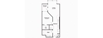 B1 Floor Plan at AV8, San Diego, CA
