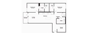 C2.2 Floor Plan at AV8, San Diego, CA, 92101