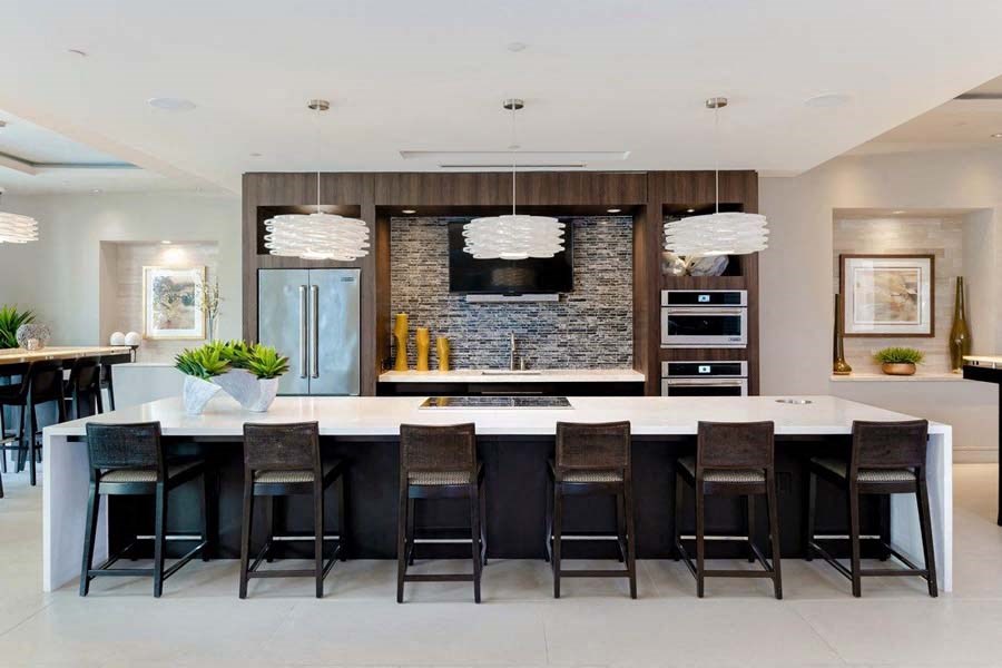 Clubhouse kitchen at Vora Mission Valley, California