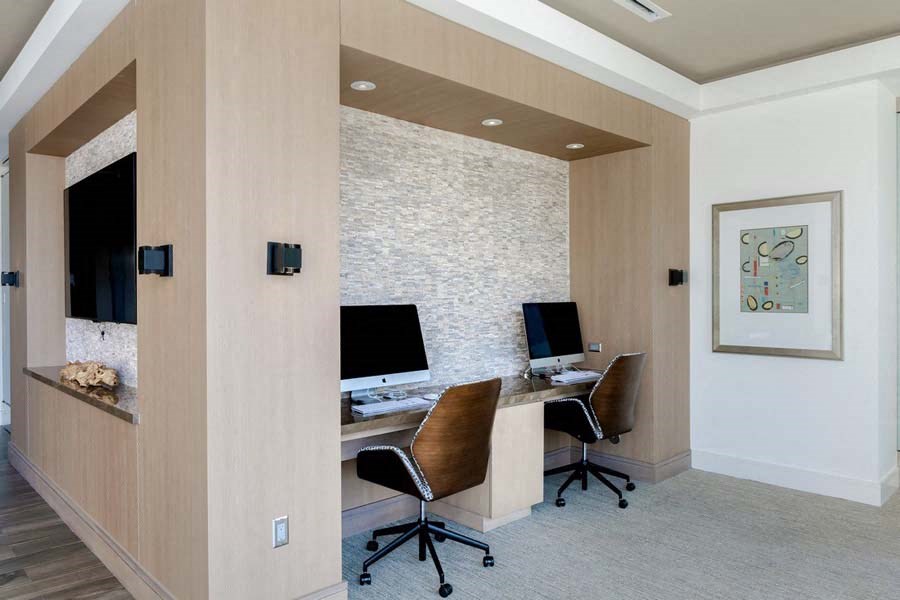 computer lounge at Vora Mission Valley, California