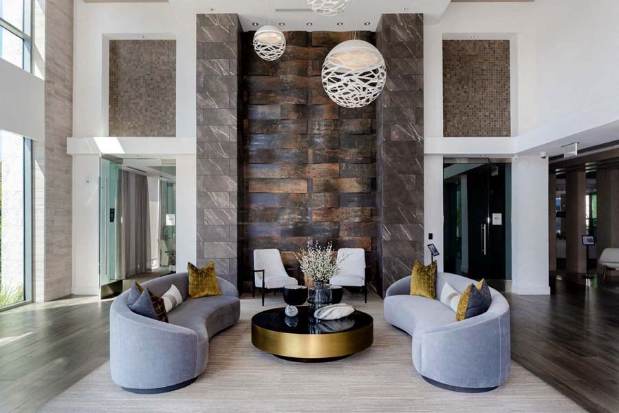 clubhouse lounge at Vora Mission Valley, San Diego, California