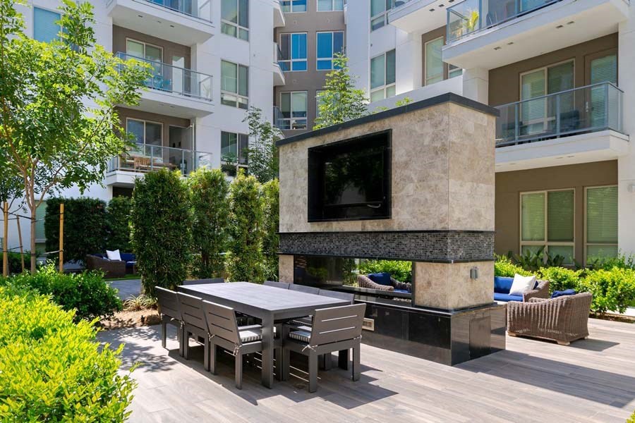 outdoor lounge at Vora Mission Valley, San Diego