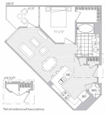 C Floor Plan at Vora Mission Valley, San Diego