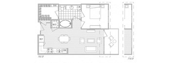 D Floor Plan at Vora Mission Valley, California