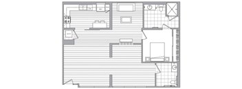 LW4 Floor Plan at Vora Mission Valley, California