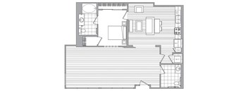 LW5 Floor Plan at Vora Mission Valley, California, 92120