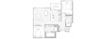 L Floor Plan at Vora Mission Valley, San Diego