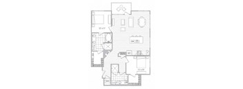 N Floor Plan at Vora Mission Valley, San Diego, CA, 92120