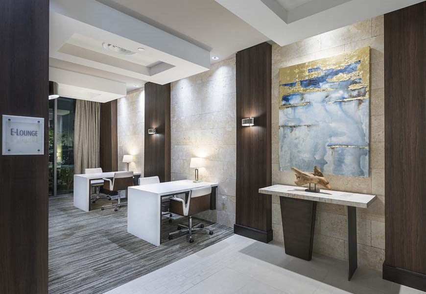 Cyber lounge at Vora Mission Valley, California, 92120