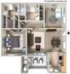 1030 sq.ft. 2 x 2 B Floor plan 1030 sq.ft. 2 x 2 B Floor plan, at The Landing, 455 Dennery Rd, CA