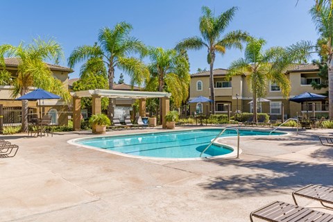 Pool at The Landing at Ocean View Hills Apartments