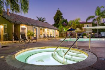 Swimming Pool Lounge at The Landing, San Diego, California