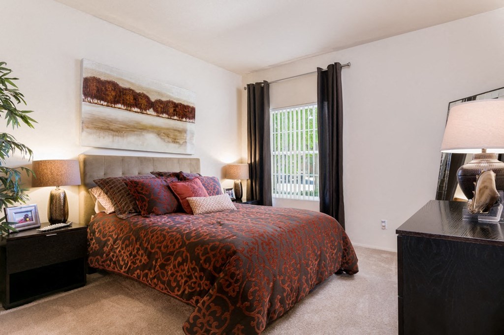 Bedroom With Expansive Windows at The Landing, San Diego, California