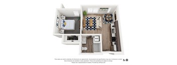3B Floor Plan at Harvest, Utah, 84103