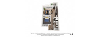 4B Floor Plan at Harvest, Salt Lake City, 84103