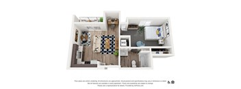 5B Floor Plan at Harvest, Salt Lake City, UT, 84103