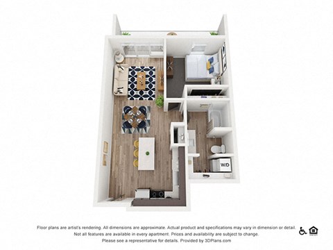 7B Floor Plan at Harvest, Salt Lake City, 84103