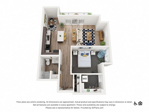 9B Floor Plan at Harvest, Salt Lake City, UT, 84103