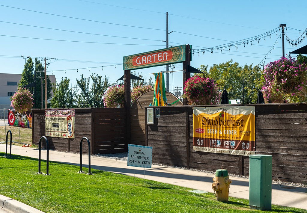 Entrance to Beer Garten at Harvest, Salt Lake City, UT, 84103