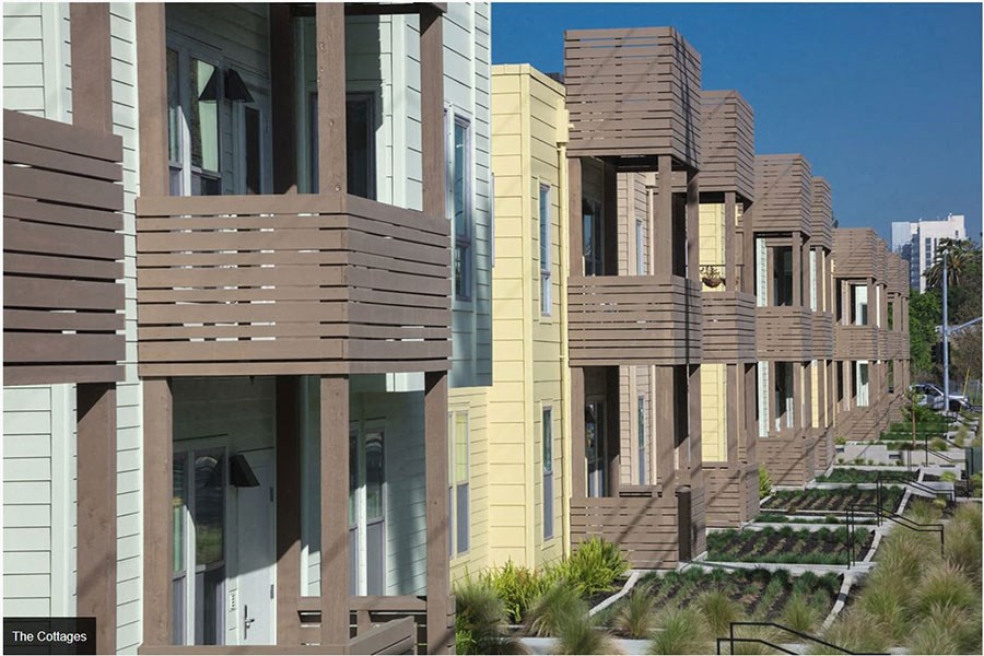 Apartment exterior with private balconies