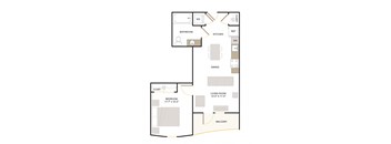 B1 Floor Plan 1 Bed - 1 Bath |665 sq. ft.