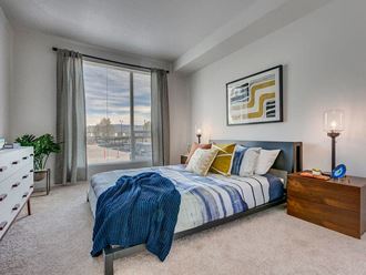Model apartment home bedroom
