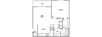 a10a floor plan at Odyssey Ridge, Albuquerque, NM