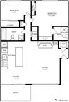 2 bedroom floor plan
