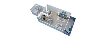 A3 Floor Plan at Milano Apartments, Torrance, CA