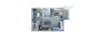 1Bed-2Bath-Penthouse-with-Den-Lower at San Pedro Bank Lofts, San Pedro, 90731