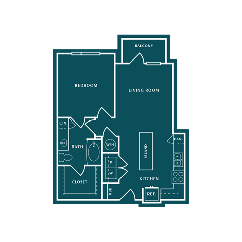 bedroom floor plan | apartments for rent in brookhaven ga | the mille brook