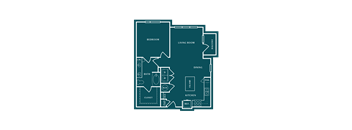 bedroom floor plan | luxury apartments in brookhaven ga | the mille brooks
