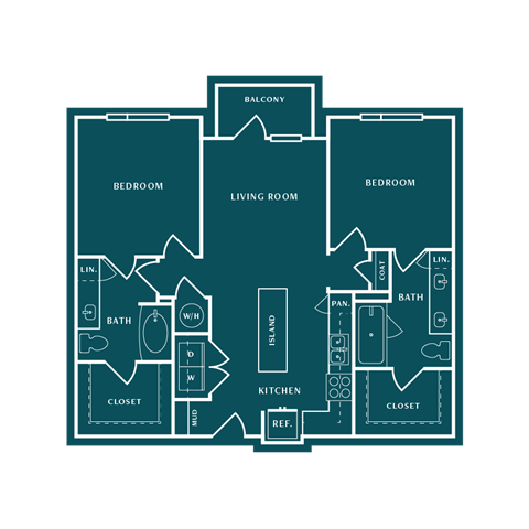 bedroom floor plan | the mansions on the park