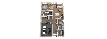 bedroom floor plan an in 2d