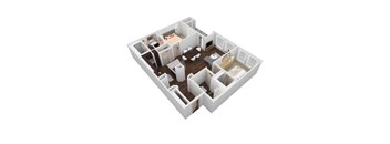 VU - 2X2B Floor Plan